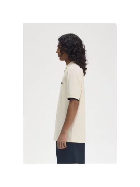 Tricou Fred Perry din crep bej
