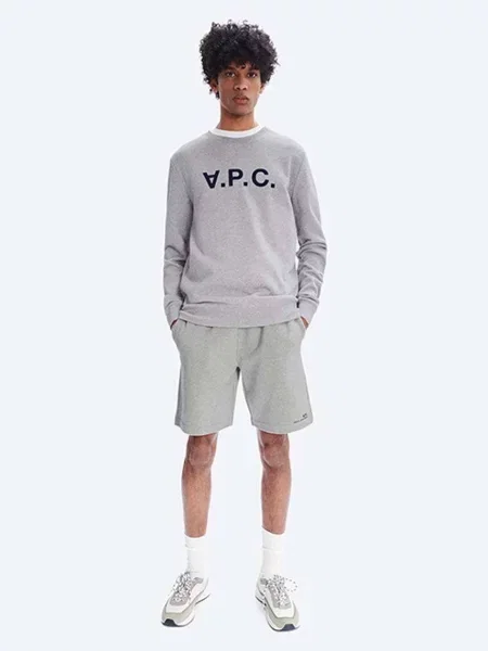 Кофта A.P.C. Sweat Vpc з аплікацією сірий