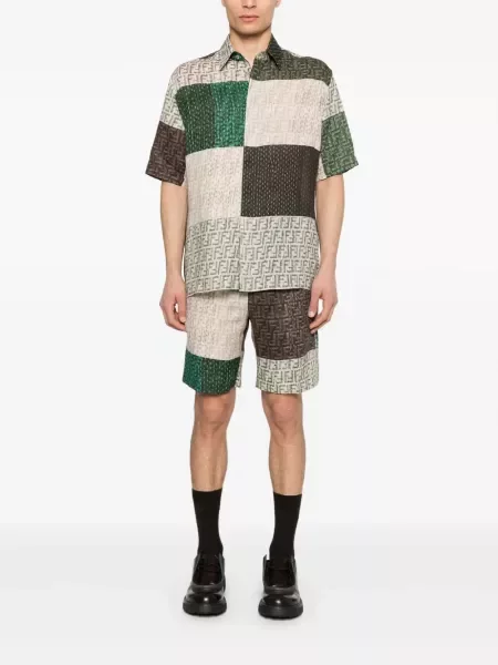 Cămașă Fendi de in verde