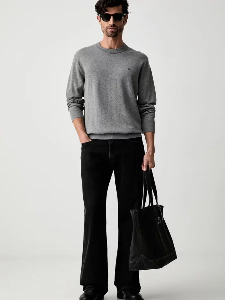 Calvin Klein Jeans Pulover CLSC' gri