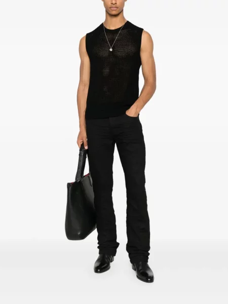 Košile John Varvatos s kulatým výstřihem černá