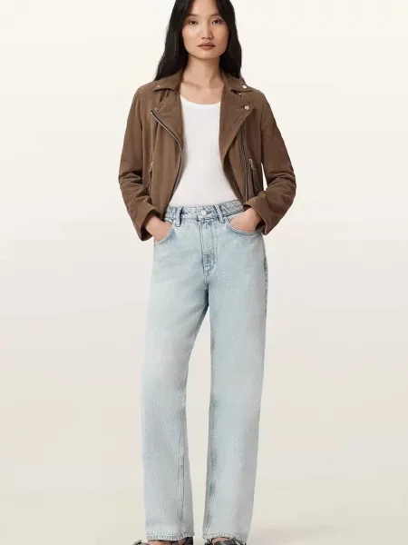 Джинсы Allsaints с высокой посадкой