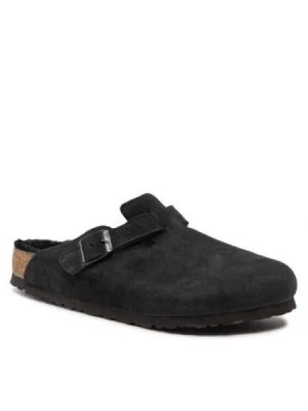 Birkenstock Чехли Boston Vl/Sheraling Черен