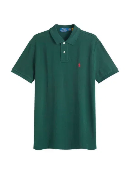 Ralph Lauren Koszulki Mężczyzna S Polo Custom Slim Fit zielony