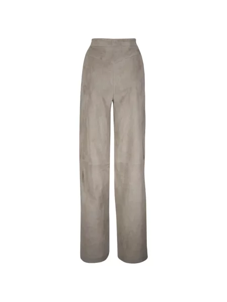 Pantaloni Jitrois din piele de căprioară