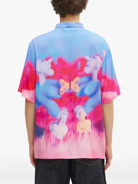 Krátká košile Pleasures růžová