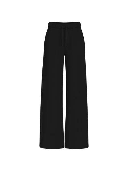 Pantaloni Guess cu picior lat negru
