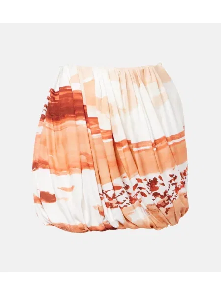 Fustă Jw Anderson cu imagine drapată portocaliu