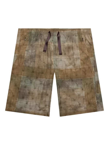 Kraťasy Needles s potiskem hnědé