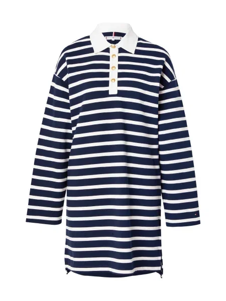 TOMMY HILFIGER Rochie bleumarin alb