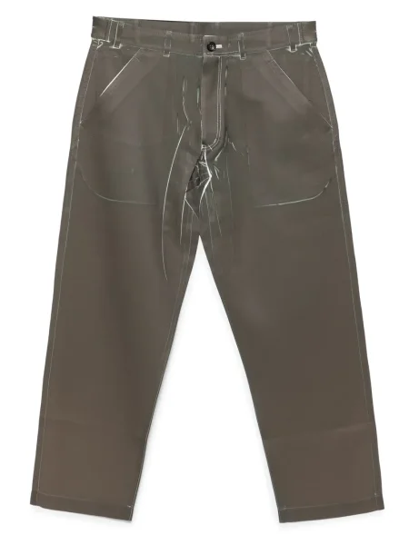 Hlače Comme Des Garçons Shirt s printom zelena