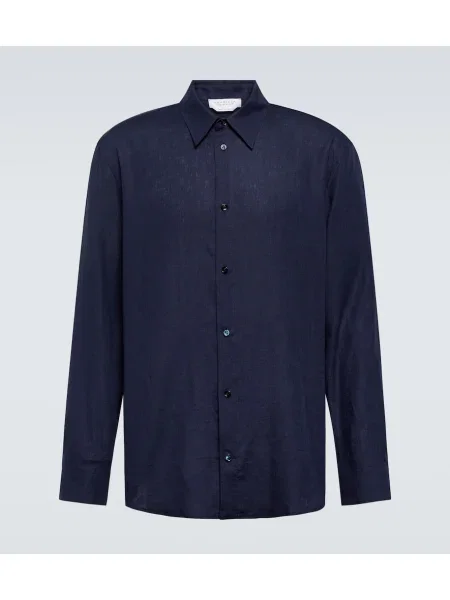 Cămașă Gabriela Hearst de in albastru