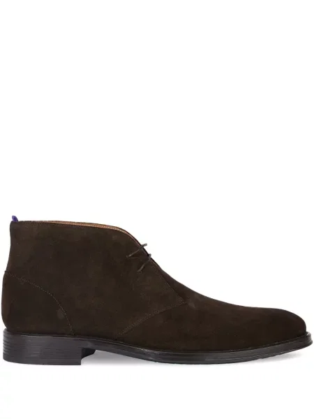 Ghete desert Ps Paul Smith cu șireturi din piele de căprioară maro