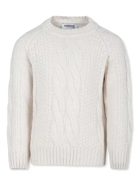 Sweter dziecięcy Dondup biały