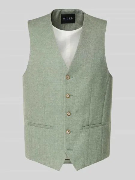 Kamizelka o kroju regular fit z dodatkiem model Edgar' Digel zielona