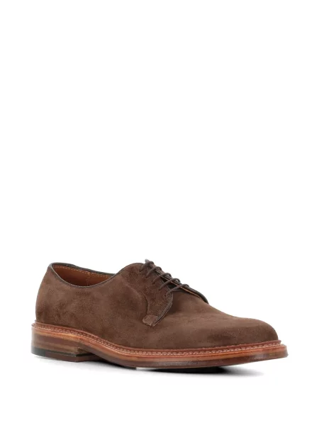 Pantofi derby Alden din piele de căprioară maro