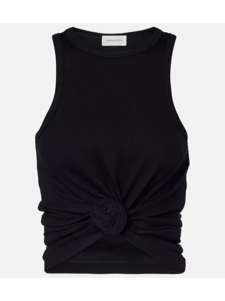 Top Magda Butrym din jerseu negru