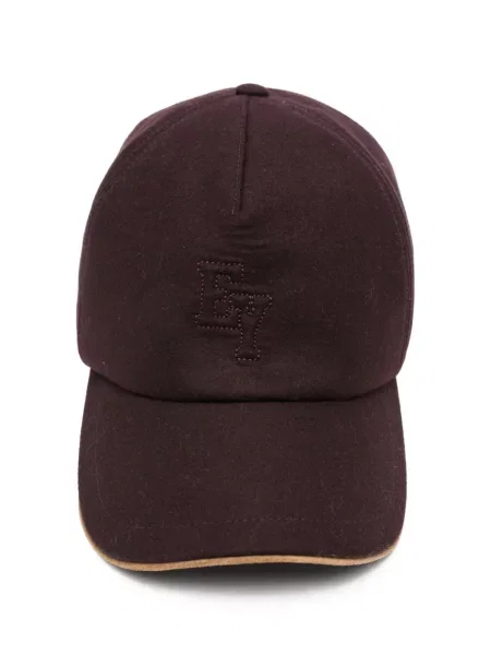 Șapcă Eleventy cu broderie violet