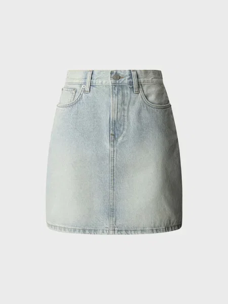 Джинсова спідниця Pepe Jeans блакитна