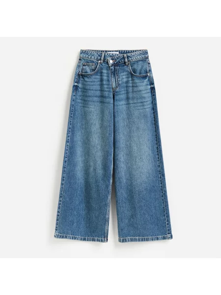 Reserved Wide leg farmer indigo jeans