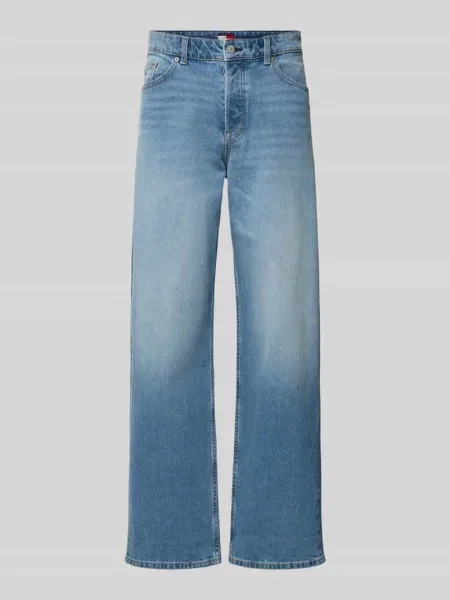 Jeansy o kroju loose fit z mieszanki bawełny Tommy Jeans niebieskie