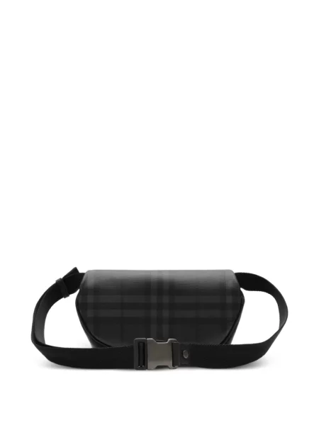 Kockás öves öv Burberry fekete