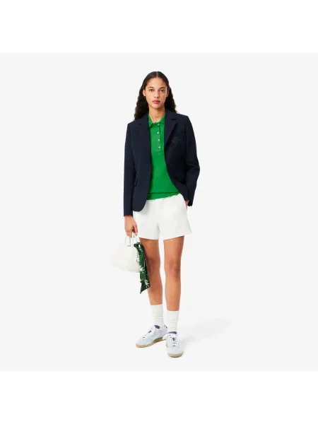 Lacoste Koszulka Polo Slim Fit Stretch Mini Piqué zielona