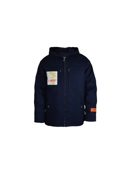 Kurtka Heron Preston z kapturem niebieska