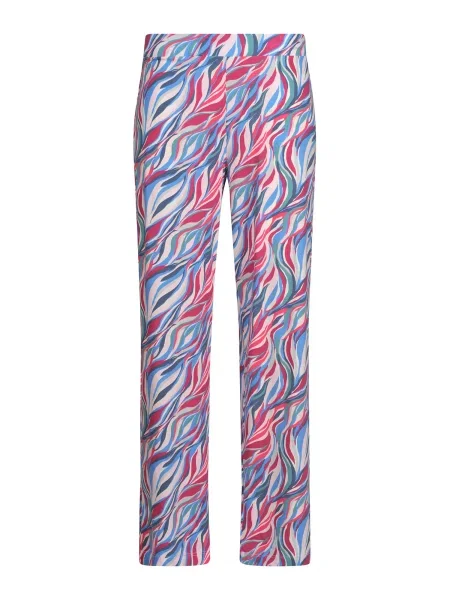 Skiny Pantaloni de pijama turcoaz / azur / roz alb