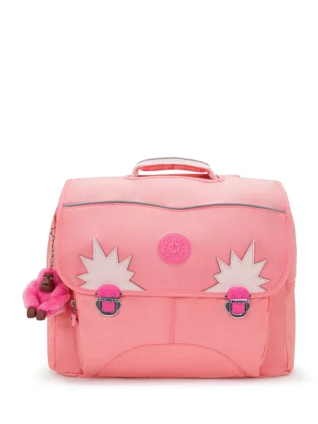 KIPLING Ruksak Iniko ecru/prljavo / losos / roza bijela