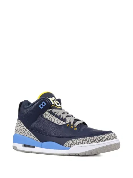 Sneakerși Jordan cu șireturi din dantelă albastru