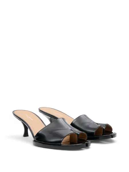 Papuci tip mules Maison Margiela din piele negru