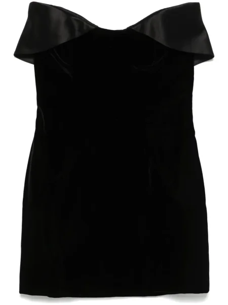 Rochie mini Mugler de catifea negru