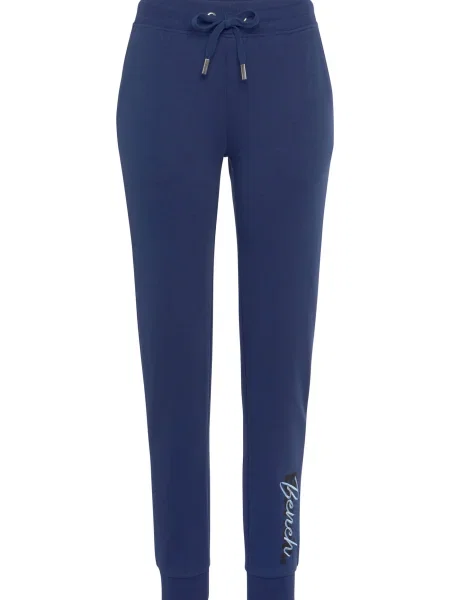 BENCH Pantaloni bleumarin / albastru deschis negru