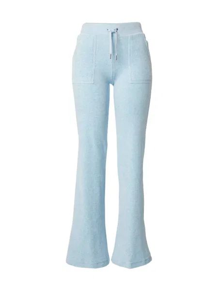 Juicy Couture Pantaloni trening Layla celest Flared Leg albastru