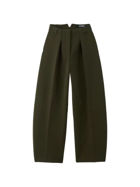 Pantaloni Jacquemus plisate verde