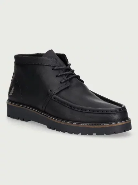 Fred Perry półbuty skórzane Kenney Mid czarne