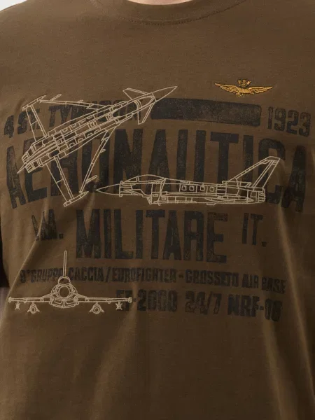 Футболка Aeronautica Militare коричнева