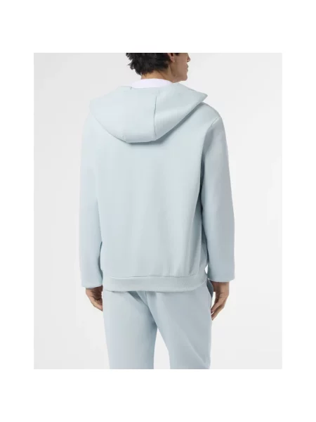 Bluza z kapturem Plein Sport niebieska