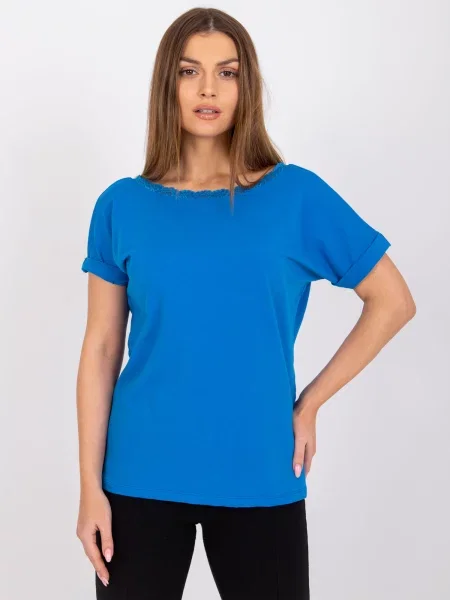 Bluză Fashionhunters albastru