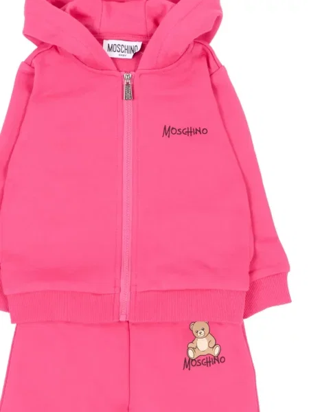 Komplet dresowy dziecięcy Moschino różowy