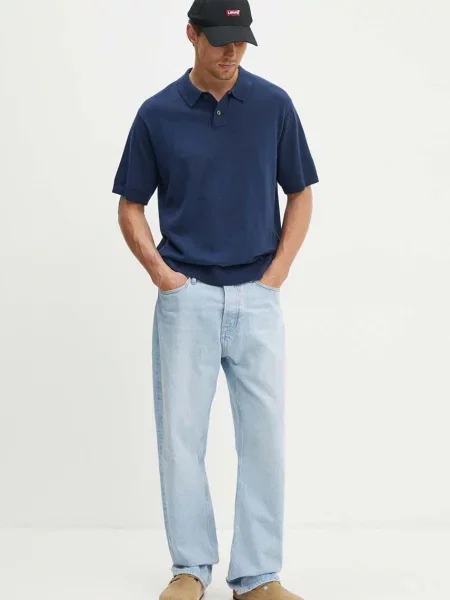 Levi's μπλουζάκι πόλο μπλε