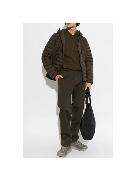Koszulka polo Stone Island z kamieniami brązowa
