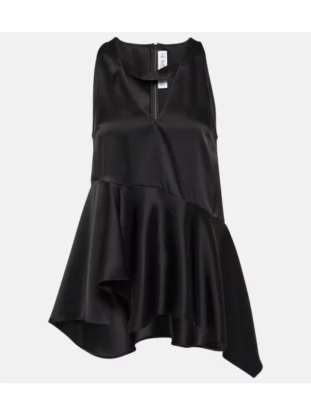 Top Jw Anderson din satin negru
