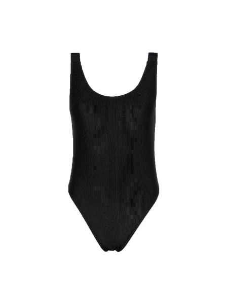 Strój kąpielowy Calvin Klein Scoop Back Intense Power czarno-biały XS biały
