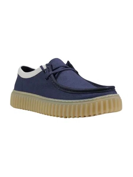 Półbuty Clarks sznurowane niebieskie