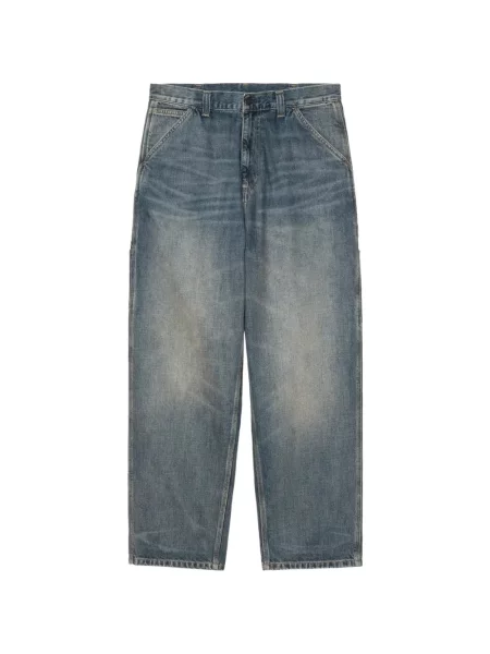 Blugi cu picior larg Carhartt Wip albastru