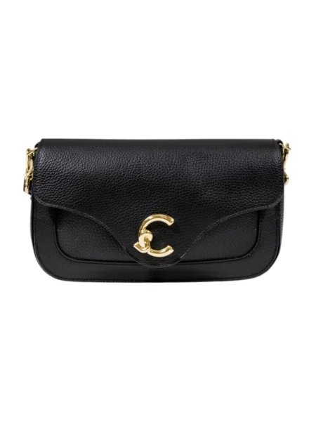 Torebka Coccinelle z magnetycznym zapięciem czarna