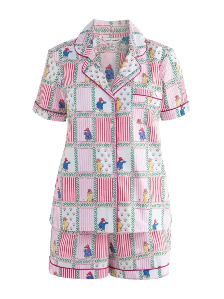 Cath Kidston Pantaloni scurți Paddington albastru / verde / roz alb