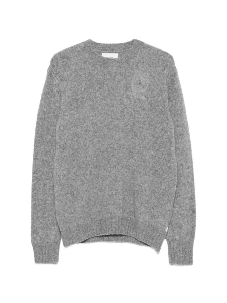 Pulover Nn07 tricotate cu decolteu rotund gri